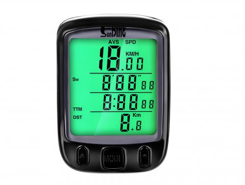 Trizand 18666 Vodeodolný tachometer na bicykel IPX4 čierny