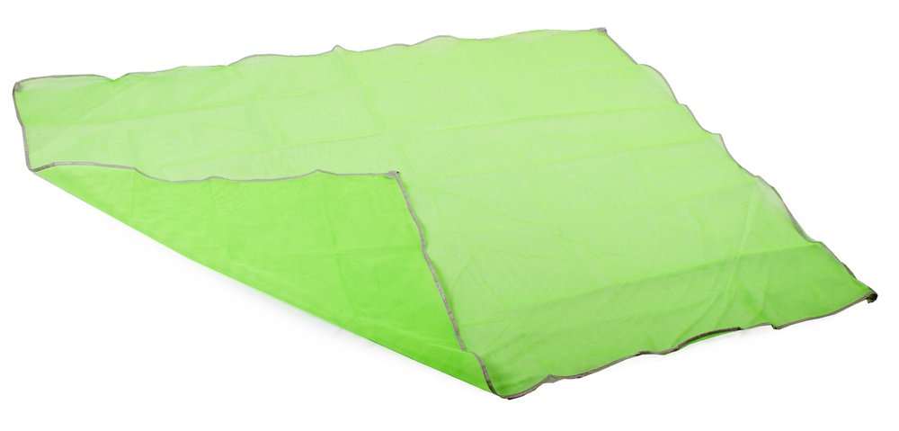 Verk 24064 Skládací plážová podložka 200 x 200 cm síťovaná zelená