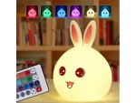 Verk 24073 Noční RGB lampička dotyková králík USB 1200mAh s dálkovým ovládaním