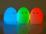 Verk 24074 Nočná RGB lampička dotykové vajíčko 3 x AAA