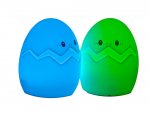 Verk 24074 Nočná RGB lampička dotykové vajíčko 3 x AAA