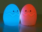 Verk 24076 Nočná RGB lampička dotykové vajíčko USB 1200mAh s diaľkovým ovládaním