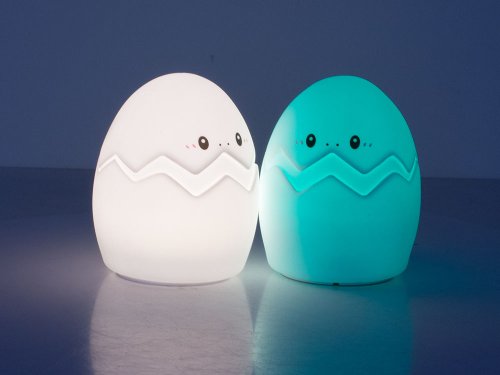 Verk 24076 Nočná RGB lampička dotykové vajíčko USB 1200mAh s diaľkovým ovládaním