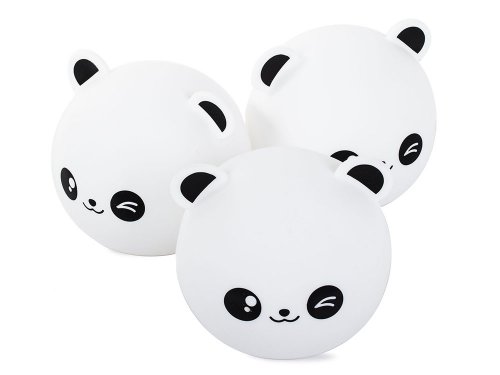 Verk 24079 Noční RGB lampička dotyková panda USB 1200mAh s dálkovým ovládáním