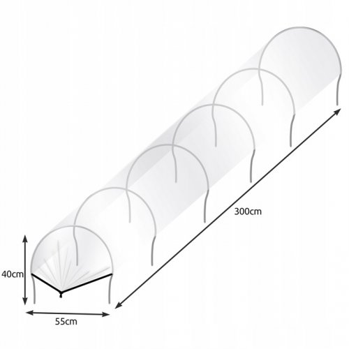 Gardlov 13127 Přenosný fóliovník 300 x 55 x 40 cm