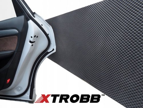 Xtrobb 18915 Ochrana dverí - pás na stenu 200 x 20 cm čierna