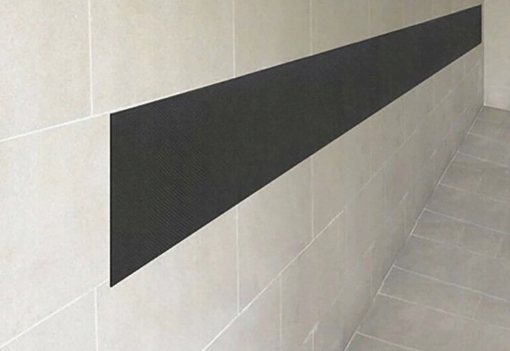 Xtrobb 18915 Ochrana dverí - pás na stenu 200 x 20 cm čierna