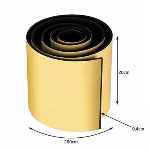 Xtrobb 18915 Ochrana dverí - pás na stenu 200 x 20 cm čierna