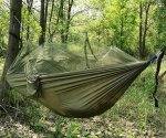 APT AG233F Turistická hamaka s moskytiérou 260 x 140 cm zelená