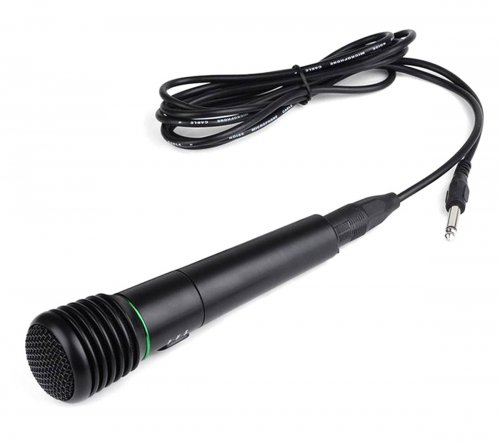 APT AG100D Mini karaoke mikrofón so slúchadlami čierny