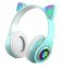 APT ZS7D Bezdrôtové slúchadlá Cat s labkou Bluetooth 5.0 modré