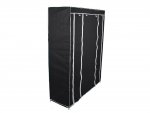 Verk 01494 Dvojitá skriňa na oblečenie 162cm x 125cm x 42cm čierna