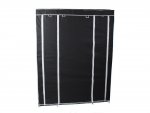 Verk 01494 Dvojitá skriňa na oblečenie 162cm x 125cm x 42cm čierna