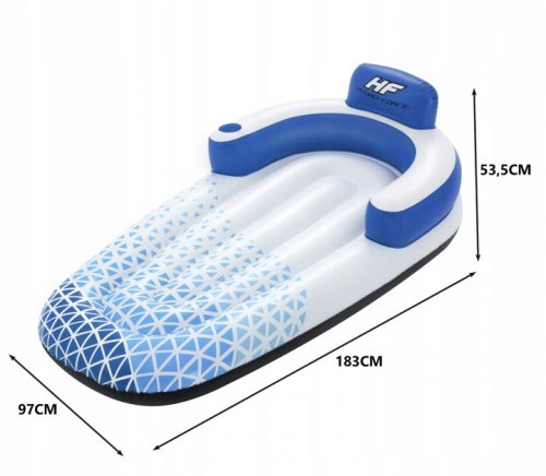 BESTWAY 43533 Nafukovací lehátko Indigo Wave