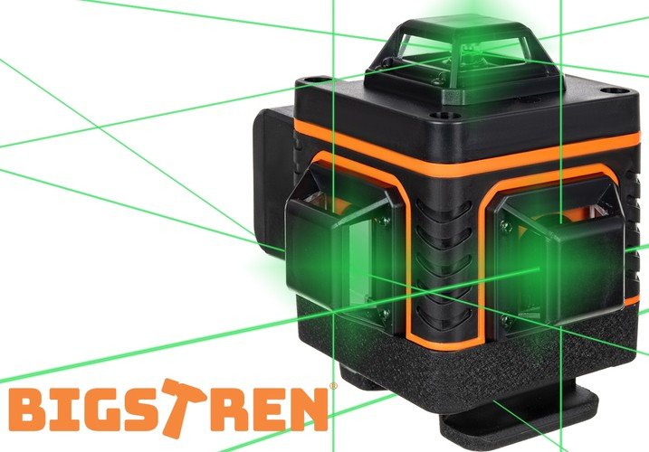 Bigstren 18763 4D Křížový Nivelační Laser 16 Liniový Přístroj