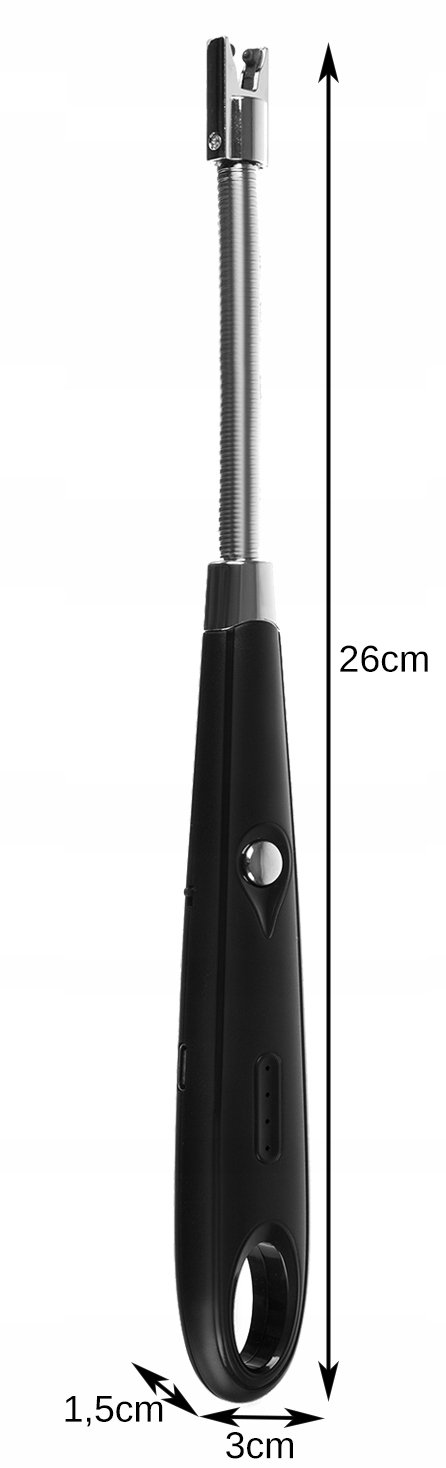 Kaminer 18519 Plazmový zapaľovač USB 26 cm čierny