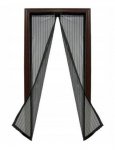 Malatec 18602 Moskytiéra do dveří s magnety HQ 100x210 cm černá