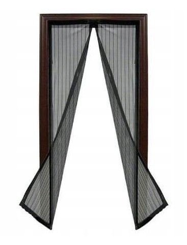 Malatec 18602 Moskytiéra do dveří s magnety HQ 100x210 cm černá