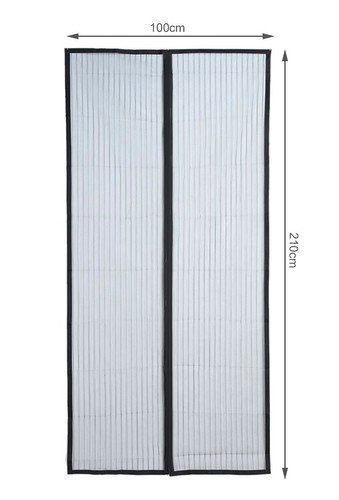 Malatec 18602 Moskytiéra do dveří s magnety HQ 100x210 cm černá