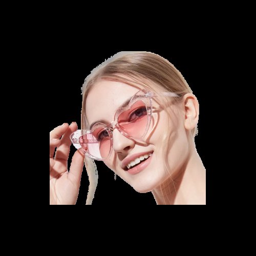 eCa OK282WZ2 Slnečné okuliare Heart Gitter ružové