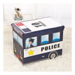 eCa Úložný box na hračky policajné auto