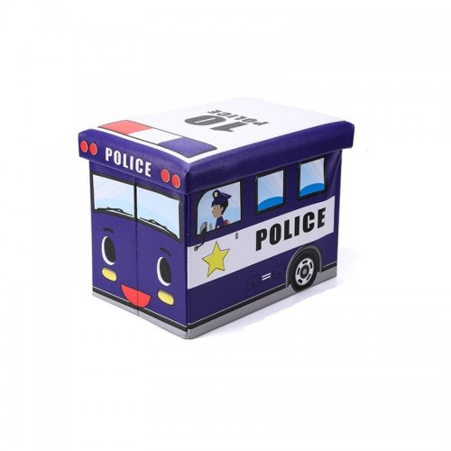 eCa Úložný box na hračky policajné auto