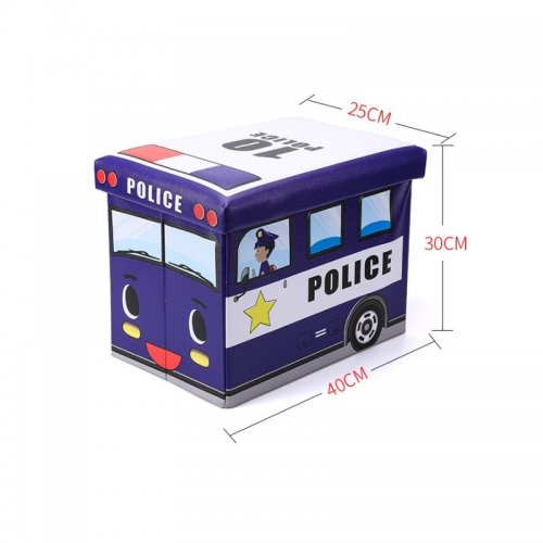 eCa Úložný box na hračky policajné auto
