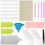 Malatec 19184 Sada nástrojov na diamantové maľovanie XL