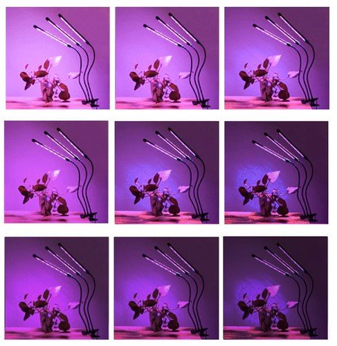 Gardlov 19242 LED Lampička pro pěstování rostlin 20 LED 3 panely 11 W