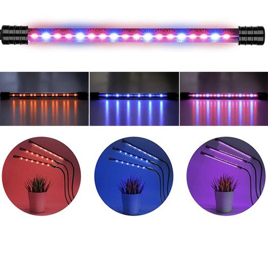 Gardlov 19242 LED Lampička pro pěstování rostlin 20 LED 3 panely 11 W
