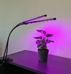 Gardlov 19241 LED Lampička pro pěstování rostlin 20 LED 2 panely 20W