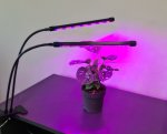Gardlov 19241 LED Lampička pro pěstování rostlin 20 LED 2 panely 20W
