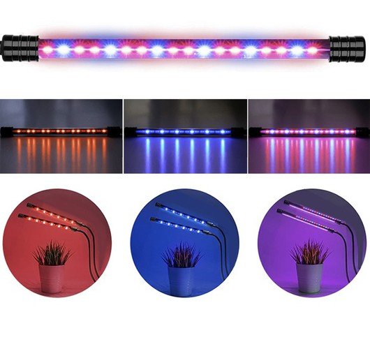 Gardlov 19241 LED Lampička pro pěstování rostlin 20 LED 2 panely 20W