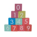 Kruzzel 19159 Drevené kocky s podložkou mesto 100 ks