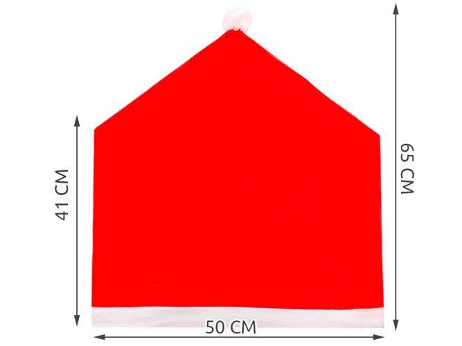 Vánoční potahy na židli - Santa Claus 1 ks