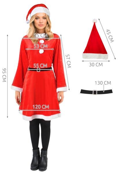 Kostým Santa Claus - dámsky