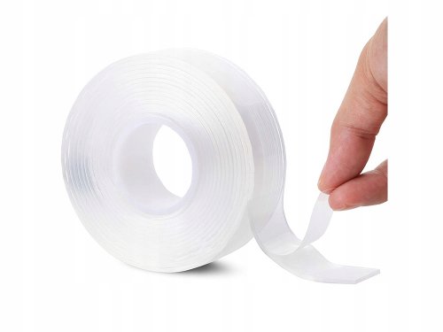 Verk 11304 Obojstranná NANO lepiaca páska transparentná 30 mm x 5 m