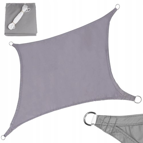 Verk 01703 Plachta proti slnku 3 x 2 m sivá