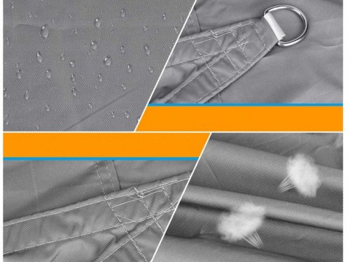 Verk 01703 Plachta proti slnku 3 x 2 m sivá