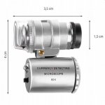Verk 09078 Vreckový mikroskop s LED osvetlením 60x ZOOM