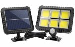 LEDLIGHT 1225 Solární venkovní 120 LED COB osvětlení, 50W, IP44, pohybový senzor