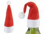 Vánoční dekorace čepička Santa Clause na Láhve
