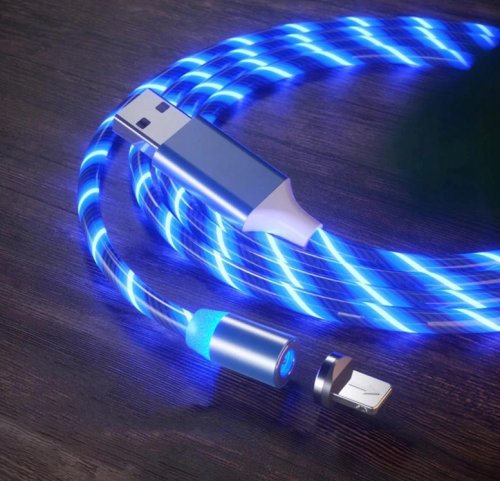 Foxter 1452 Magnetický USB nabíjací kábel 3v1 LED