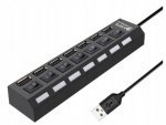 Verk 06235 Mini USB Hub 2.0, 7 portů