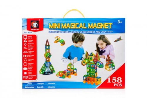 Magnetická stavebnica Magical Magnet M158- 158 dielov