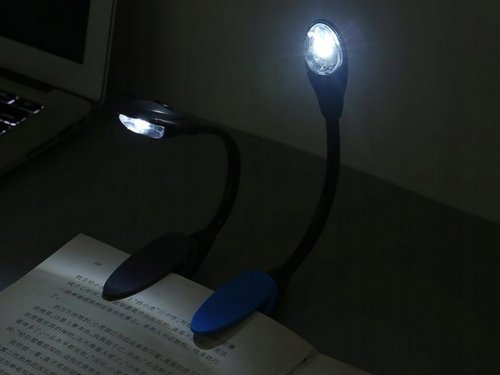 Verk 01682 Praktická LED lampička s klipom čierna