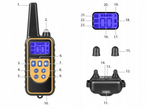 Verk 19317 Elektronický výcvikový obojek pro psy Strong 800m
