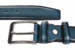 Greenwood C34 Pánský kožený opasek 115 cm modrý