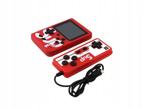 Verk 06208 Herná konzola s ovládačom SUP 400 v 1, červená