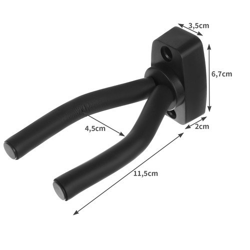 Malatec 19156 Kytarový věšák černý